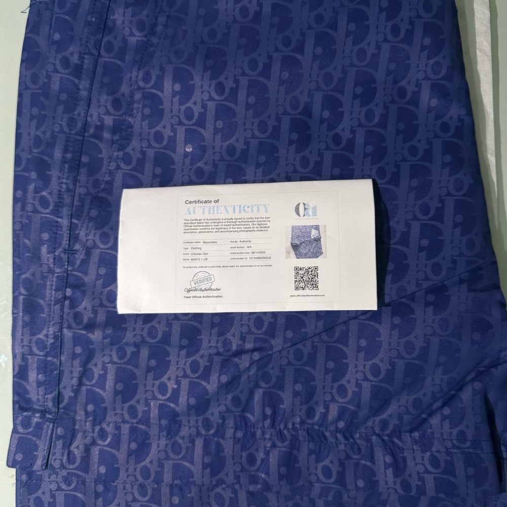 Dior Shorts Blue Large New with tags